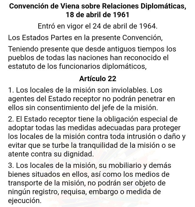 ElParaisoNow's tweet photo. #LoQueSeSabe || Violación de la Embajada de México en Ecuador
La policía ecuatoriana invadió territorio mexicano (embamex en Ecuador) y secuestro a Jorge Glass, ex vicepresidente del gobierno Rafael Correa
#NoticiaInternacional #6Abril #ÚltimaHora Grave Bukele Fachos Solid Show https://t.co/X8V02UCS2Q
