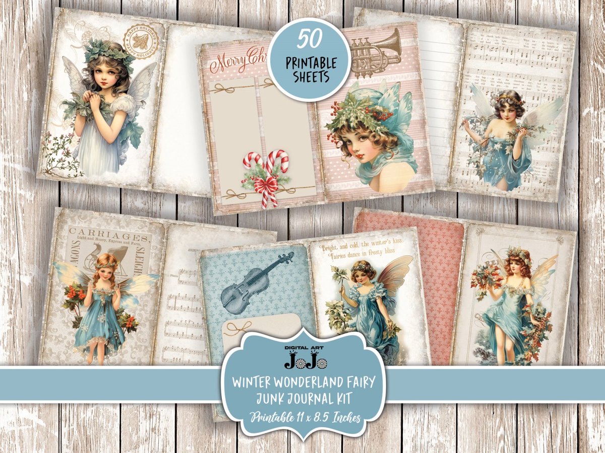 Welcome a touch of winter magic into your home! Our Winter Fairy Wonderland Junk Journal Kit is ready for instant download on Etsy! #WinterWonderland #Storytelling #DIY #WinterMemories #Creativity #WinterMagic #Keepsakes #JunkJournalKit #Journals #Etsy etsy.me/3TpiWdI ...