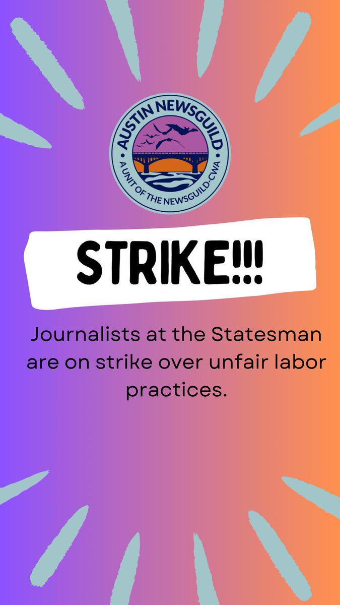 Still on strike. On the first day, my colleagues and I joined AFL-CIO and CWA leaders in an informational picket and worked on proposals for the bargaining table. @gannett locked us out of our technology and posted our jobs. Do they really want to give us a contract?