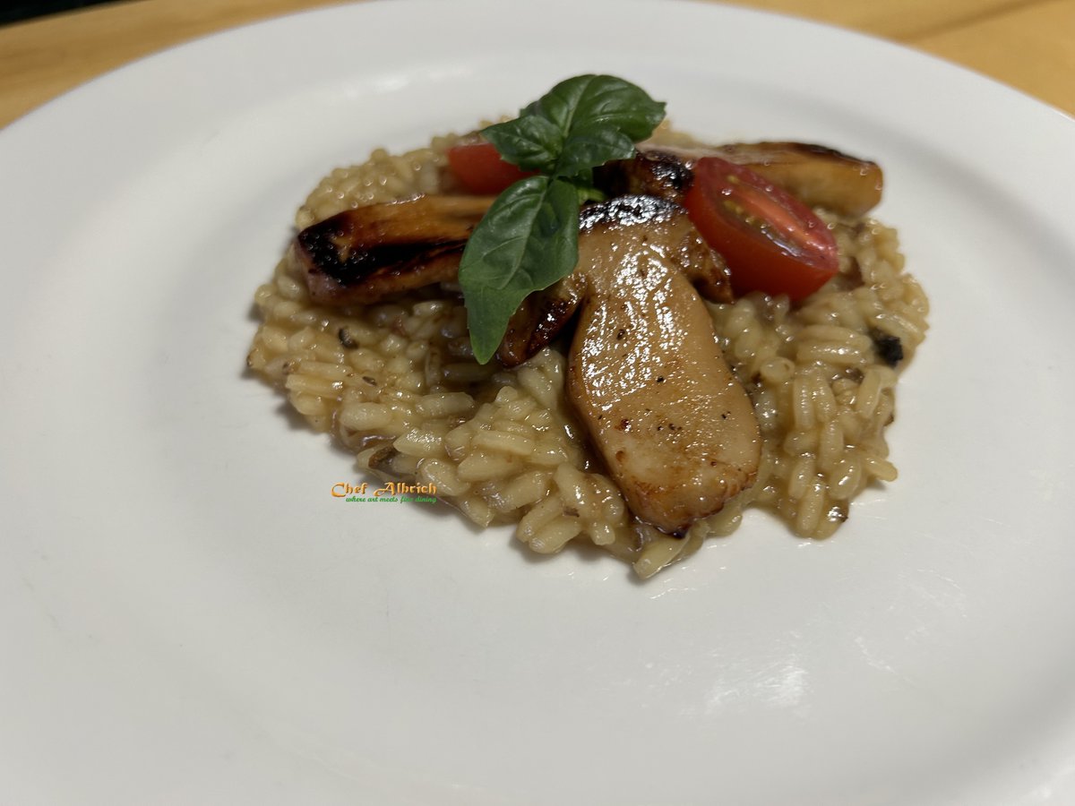 Enjoy some Risotto ai Funghi Porcini with a bottle of Devin Nunes wine!