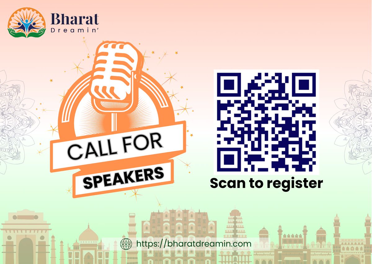 🌟Call for Speakers🌟 Join us in our mission to empower the community with the vision of 'One India Trailblazers' 🇮🇳 Submit your application now: forms.gle/EvGENgveV6yfcs… #BharatDreamin #TrailblazerCommunity