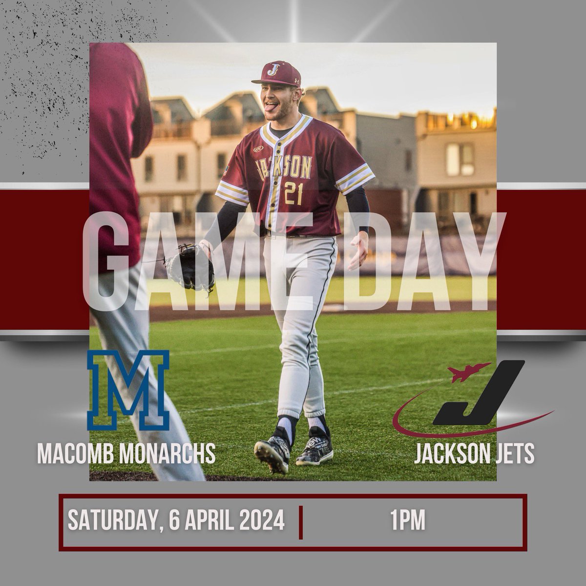 GAME DAY‼️‼️

The Jets are back in action today vs Macomb CC for a DH starting at 1pm.

At Home 🏠

Double Header ⚾️