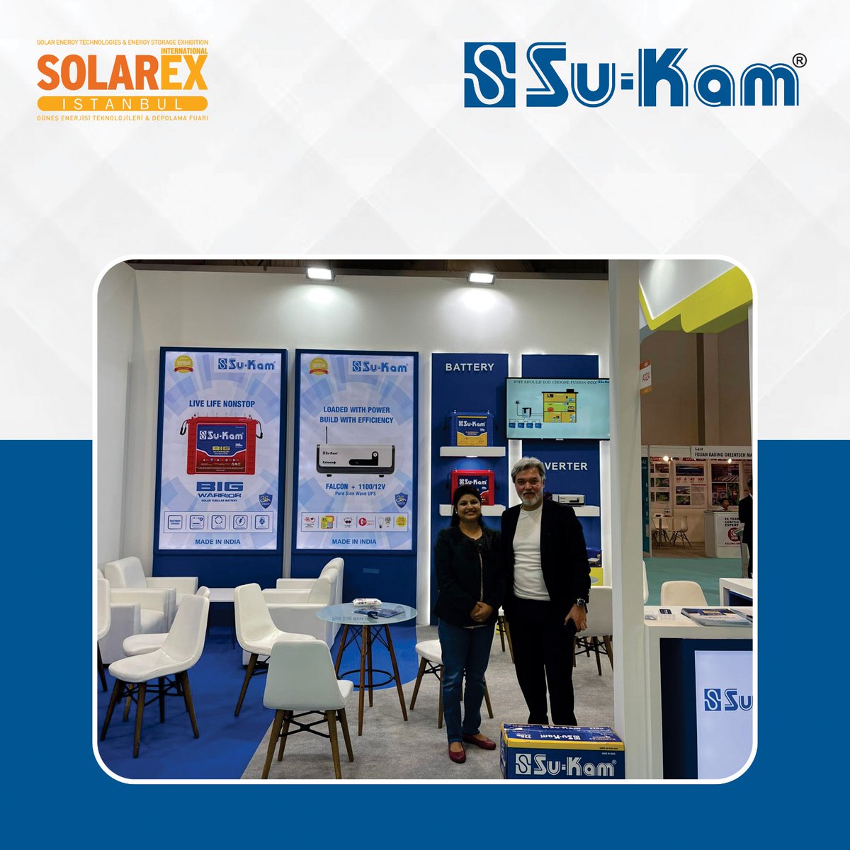 sukamofficial's tweet photo. "Day 3 at Solarex Istanbul: Illuminating the Future of Renewable Energy ☀️ #Solarex2024"
.
#Sukam #solarex2024 #solarexistanbul #istanbul #istanbulturkey #Turkey #Istanbul
#sukambatteries #sukaminverters #sukamsolar https://t.co/S1gtS6FAnm