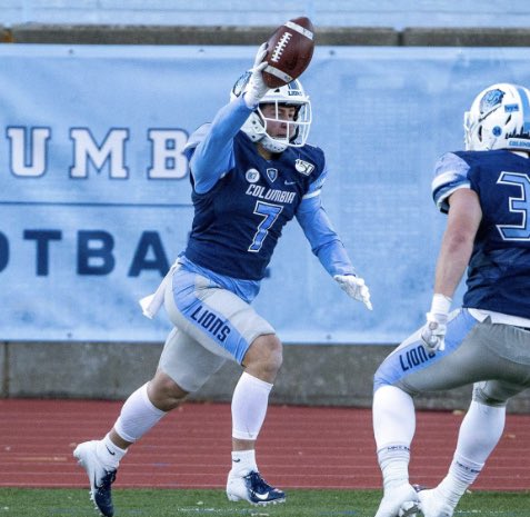 LMathiasmeier's tweet image. Had a great time at @CULionsFB! I wore #7 in honor of my All-Ivy big brother Ben. Thank you @Coach_Poppe and the rest of the staff for the invite and great time! @CoachStoNGo @CoachJWood @CoachManion_ @SSmith_II @Coach_Kukesh