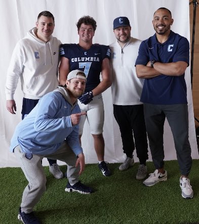 LMathiasmeier's tweet image. Had a great time at @CULionsFB! I wore #7 in honor of my All-Ivy big brother Ben. Thank you @Coach_Poppe and the rest of the staff for the invite and great time! @CoachStoNGo @CoachJWood @CoachManion_ @SSmith_II @Coach_Kukesh