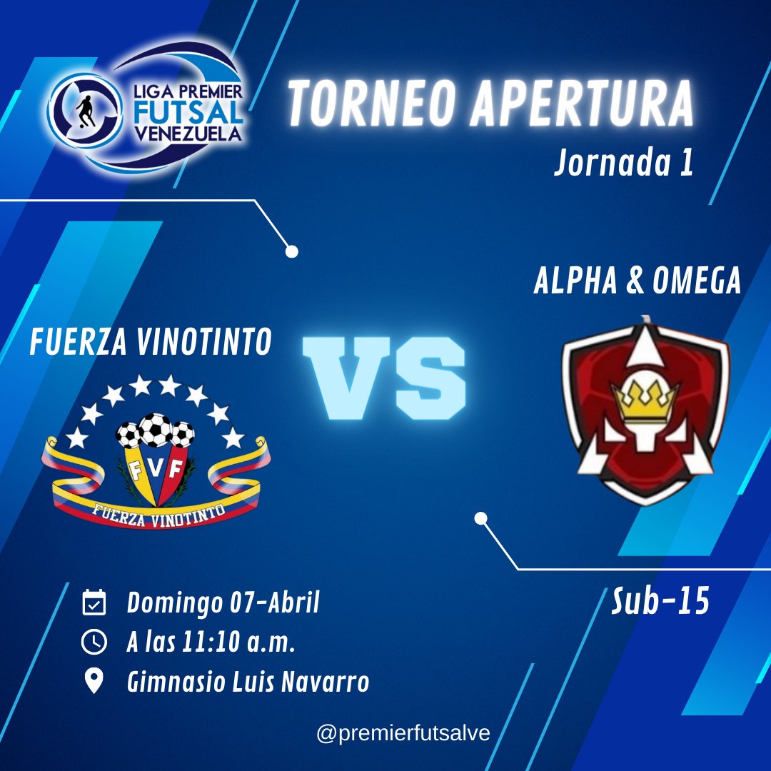Y el 🆃🅾🆁🅽🅴🅾 🅰🅿🅴🆁🆃🆄🆁🅰 inicia así👆🏼👆🏼👆🏼👆🏼👆🏼

Mañana domingo 07 / ABRIL a partir de las 8:30 a.m. en el Gimnasio Luis Navarro ¡INICIA LA PASION PREMIER!