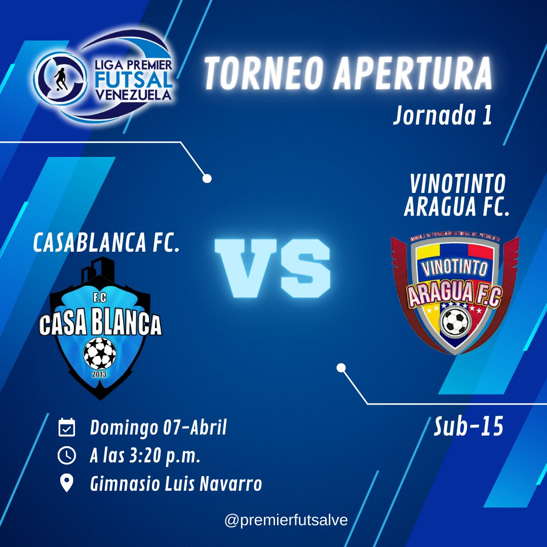 Y el 🆃🅾🆁🅽🅴🅾 🅰🅿🅴🆁🆃🆄🆁🅰 inicia así👆🏼👆🏼👆🏼👆🏼👆🏼

Mañana domingo 07 / ABRIL a partir de las 8:30 a.m. en el Gimnasio Luis Navarro ¡INICIA LA PASION PREMIER!