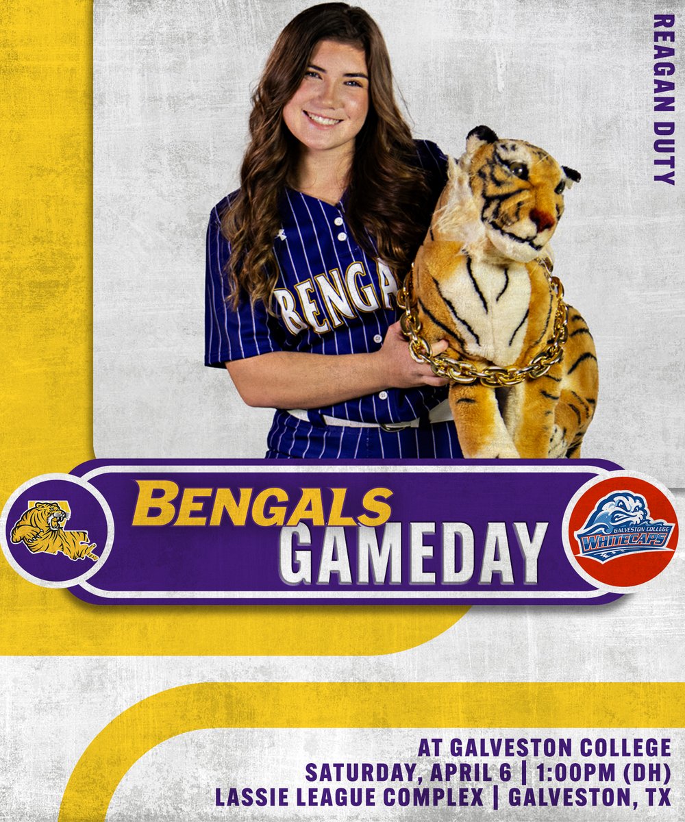 Ready to GEAUX! LSU Eunice invades the Lone Star State for a battle of two NJCAA ranked squads.  The Bengals tangle with Galveston College for a Saturday doubleheader, action starts at 1:00PM.  Both games on TSBN Sports.

#DSRO
#GeauxBengals

Video Link: tsbnsports.com/lsu-eunice-vs-…