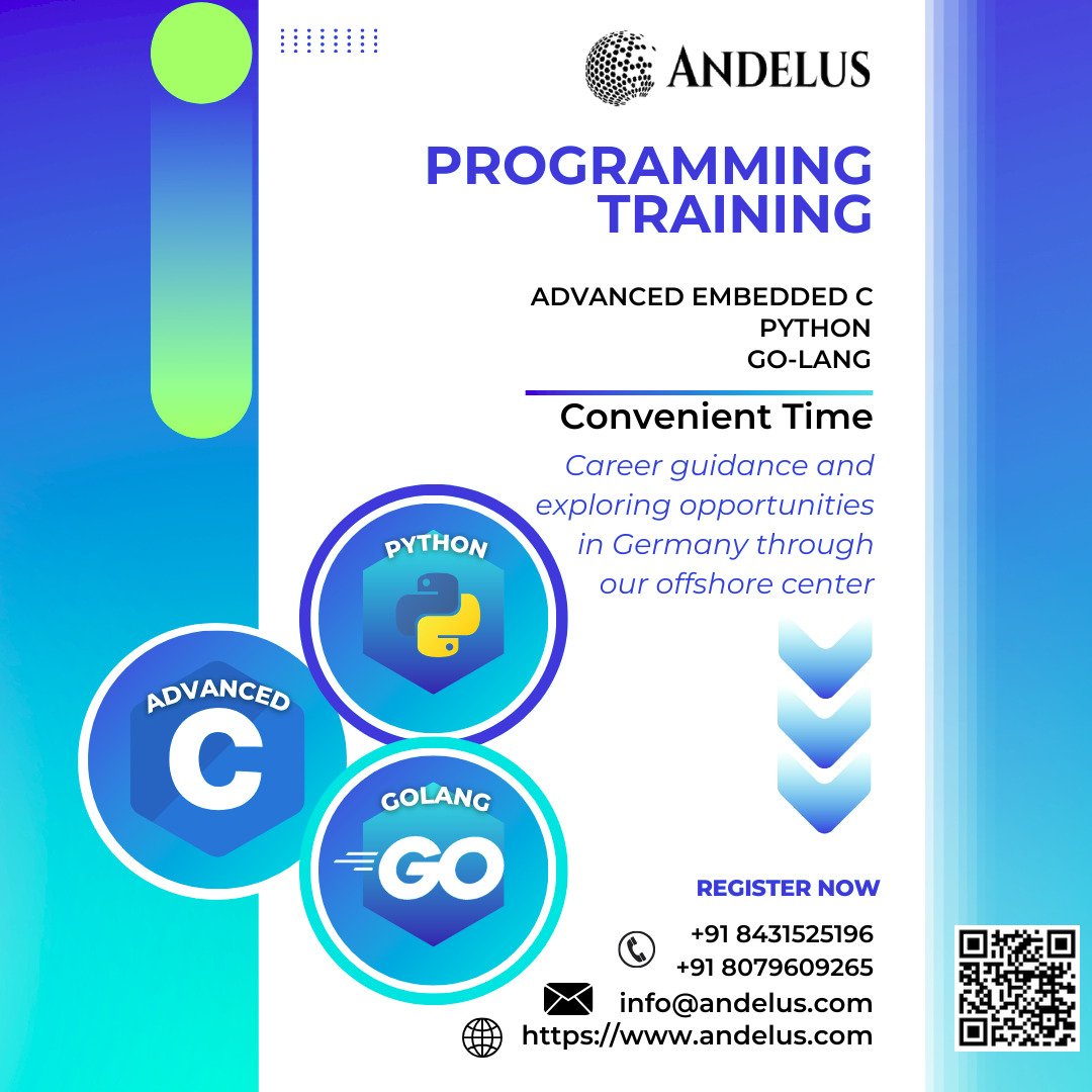 Andelus_sys's tweet image. andelus.com
A Tech Development center based in Bangalore, offers various program and student internship. contact info@andelus.com
#SoftwareEngineering #softwaredevelop #computerprogramming #Python #pythonprogramming #codinf #lovetocode 
#jobsearch  #jobsearch