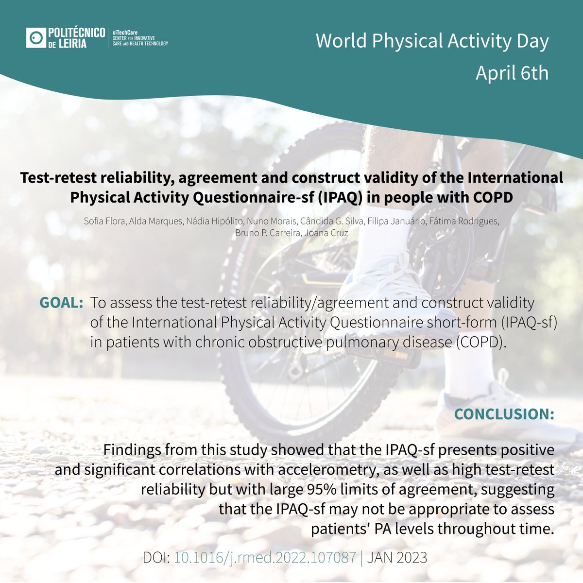 • WHAT DOES SCIENCE TELL US ABOUT THE PRACTICE OF PHYSICAL ACTIVITY? •
On April 6th, the day that celebrates #WorldPhysicalActivityDay, ciTechCare brings together some of the most recent studies on the practice of physical activity in clinical populations.