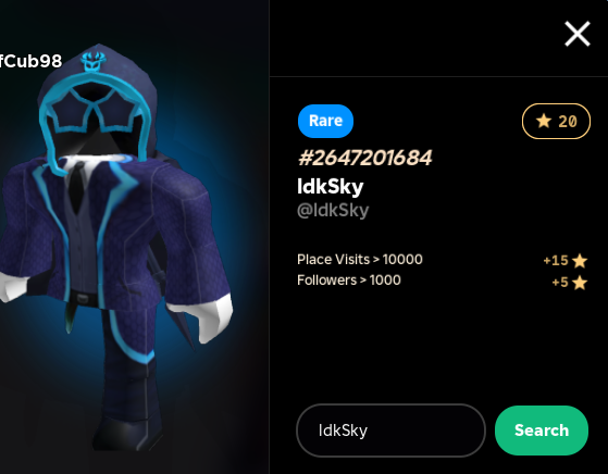 RetroSky6's tweet photo. What rarity are you in player rng (hazems new game)
Send image aswell if you can!
I will start and I am a rare!
#playerrng https://t.co/ZZnh1JSQn8