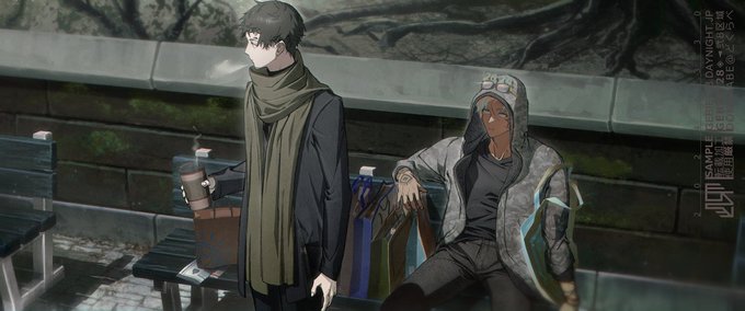 「bench black hair」 illustration images(Latest)