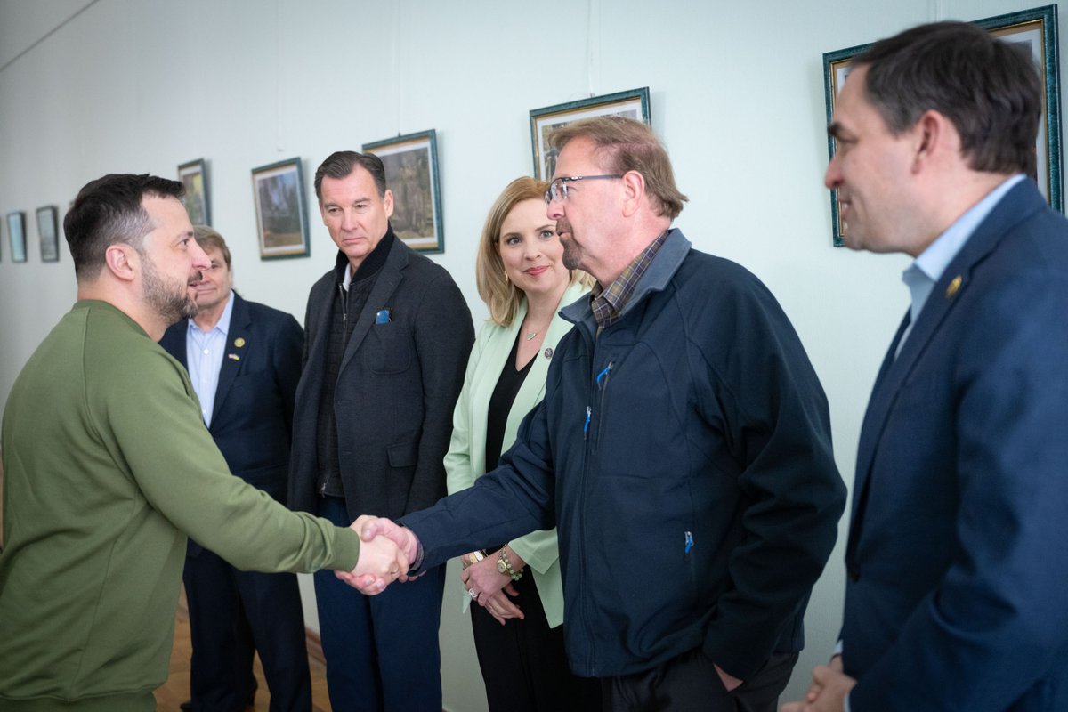 Yesterday in the Chernihiv region, I met with a delegation from the United States Congress, including representatives from both parties and both chambers. Our partners must witness firsthand what is happening in Ukraine, in our regions that are being shelled by Russian terrorists…