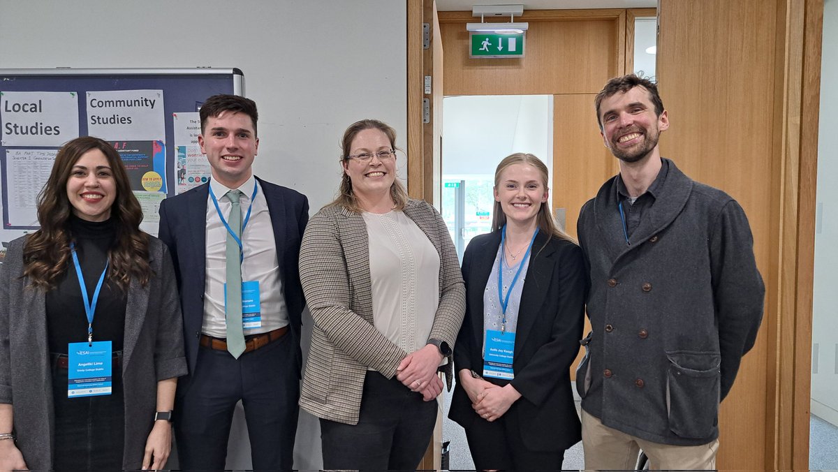 Our doctoral and postdoctoral researchers making us very proud at #ESAI24 We at @SchoolofEdUCD are very lucky to get to work with them across so many different projects. @Angelikilim @Sean_Gleasure @RosieCarroll10 Aoife Keogh and Conor Haugh.