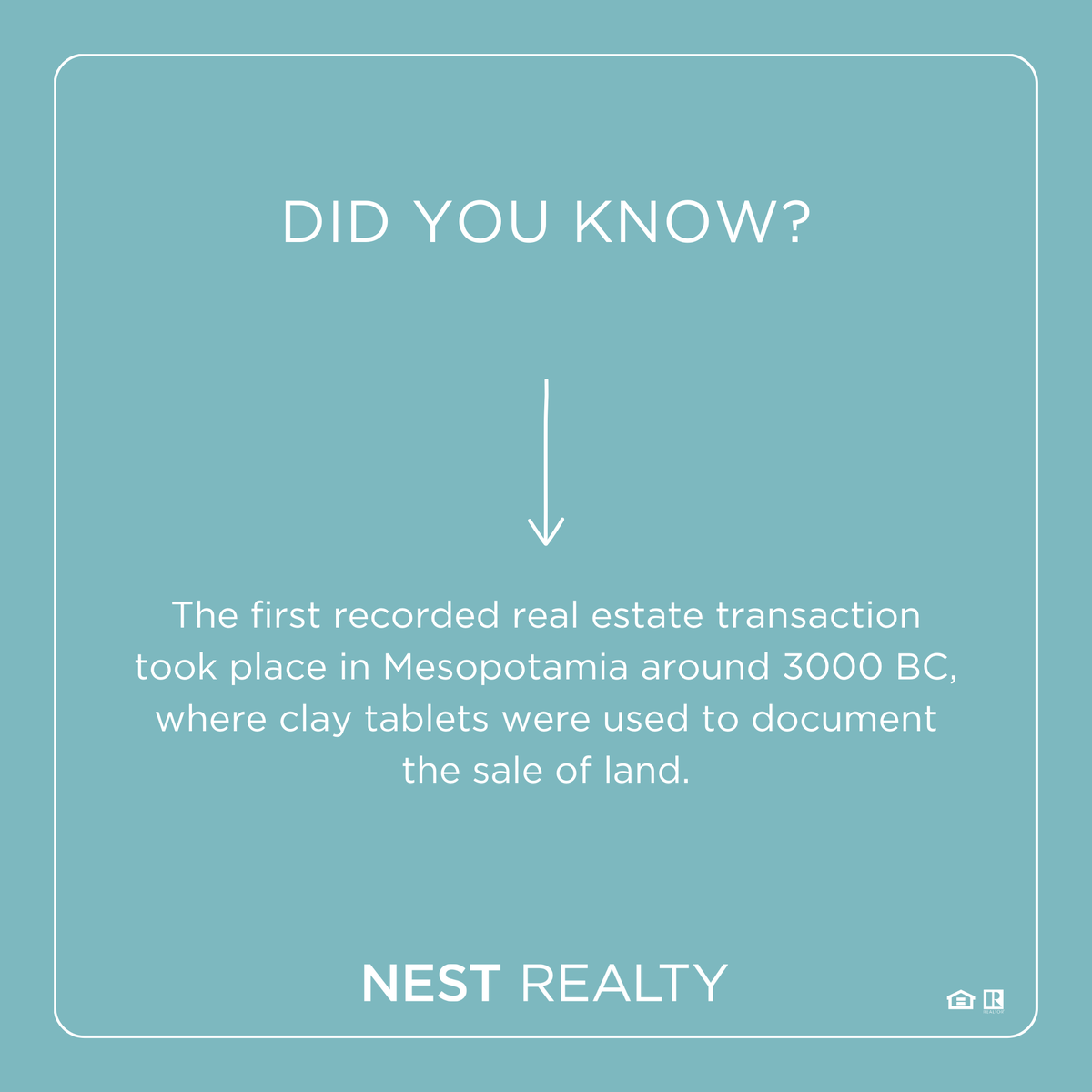 #didyouknow #funfacts #nestrealty #nest4u #angiemoneymakerrealtor