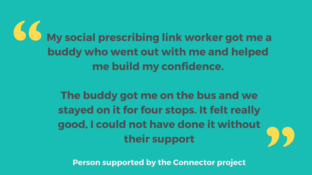 Our connector volunteers help the people we support work towards a goal over a short period so that they can build up the confidence and enjoy the things they love 👉 eu1.hubs.ly/H08lC1Y0 #ConnectorVolunteer