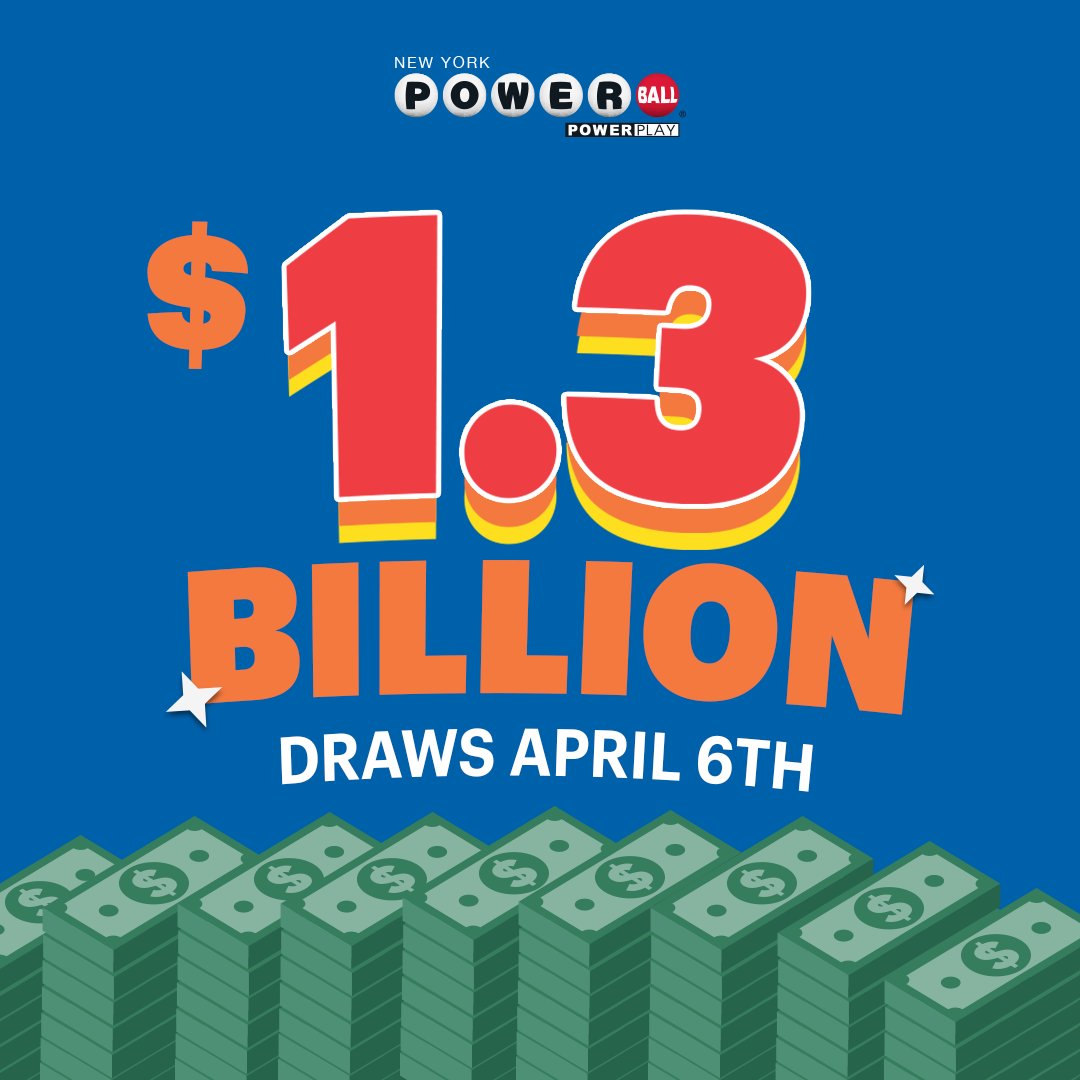 It's Spring and we’re seeing green everywhere now that the #Powerball jackpot has reached $1.3 Billion. Drop a 🌳 if you’re ready for a chance at a springtime win. #newyorklottery #pleaseplayresponsibly #MustBe18+