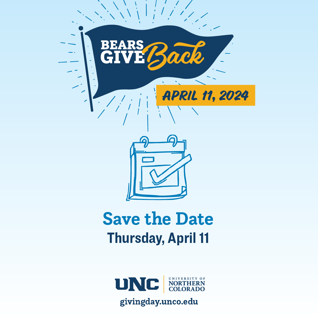 Bears Give Back is April 11th! Consider the Office Of Global Engagement’s funds for Education Abroad and International Student Emergency Fund (links in bio).  Visit givingday.unco.edu (link in bio) to find out more. #BearsGiveBack #UNCBears