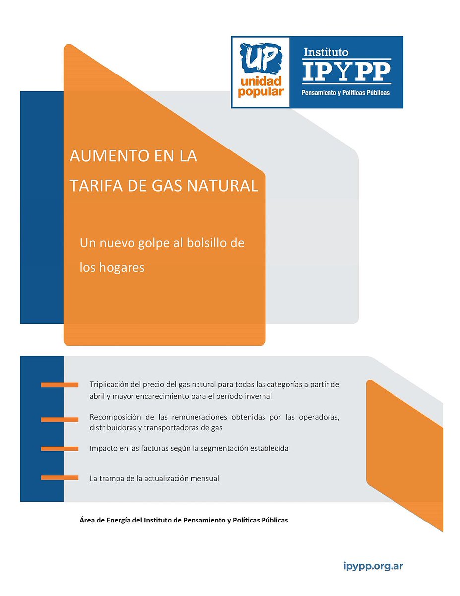 UN NUEVO GOLPE SOBRE LOS BOLSILLOS DE LA MAYOR PARTE DE LA POBLACIÓN. TRIPLICAN EL PRECIO DEL GAS PARA TODAS LAS CATEGORÍAS E INSTITUYEN LA TRAMPA DE LA ACTUALIZACIÓN MENSUAL. Este 27 de marzo se publicó en el Boletín Oficial la resolución 41/24 de la Secretaría de Energía de