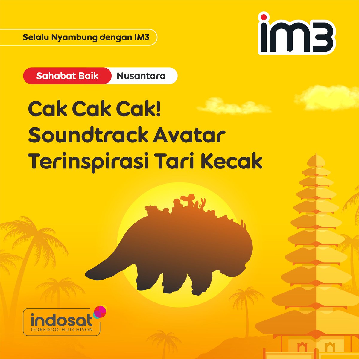 Sungguh membanggakan! Lantunan musik yang muncul di akhir serial TV Avatar: The Last Airbender ternyata terinspirasi dari Tari Kecak dari Bali loh.​ Yuk #SahabatBaikku selalu lestarikan budaya Indonesia 💛