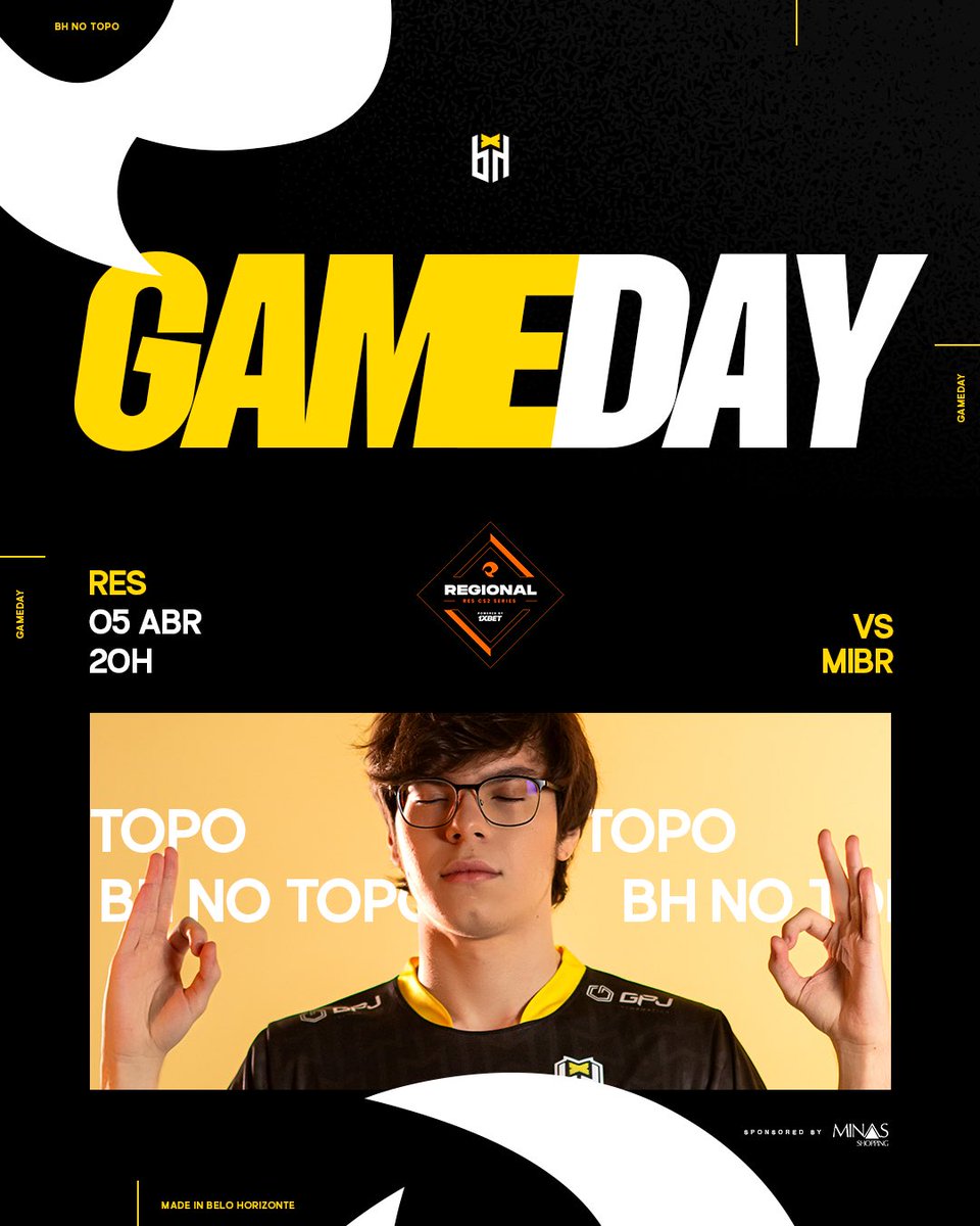 Dia de estreia pela RES! 🔥 Animados para os primeiros jogos? Então segura essa pedrada! 🆚 @MIBR ⏰ 20h Mas ai eu te pergunto, cê confia na magia? 🫣 #BHnoTopo #bountyhunters 💛🖤