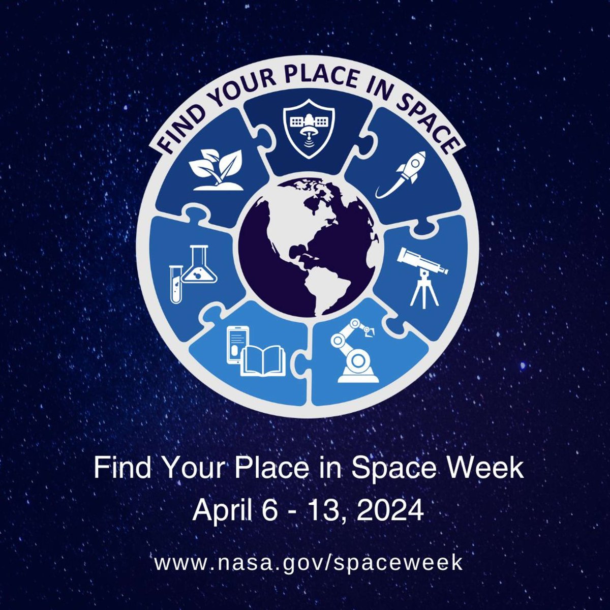 usedgov's tweet photo. Get ready to #FindYourPlaceInSpace!

Check out activities in your area to help you explore the space industry &amp; take a deep dive into all it has to offer: https://t.co/YCcyvNDBhT https://t.co/LK0gL7neRW