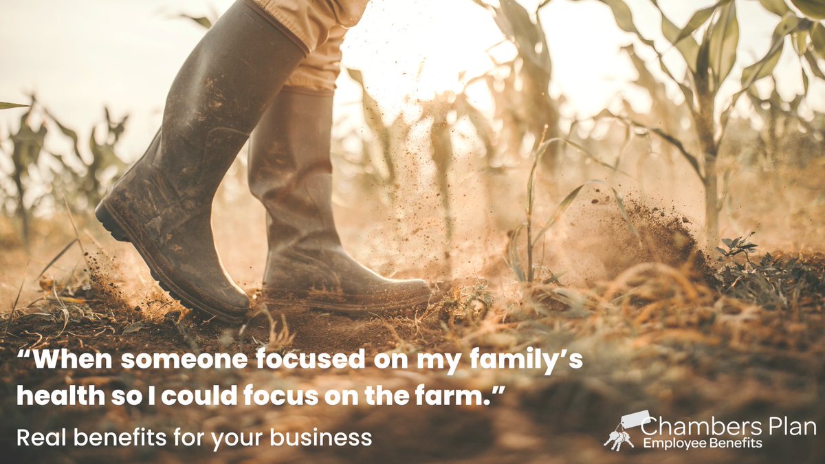 Employee benefits don't have to cost your farm a lot of money. Chambers Plan keeps rates manageable, and it has all the benefits you expect: health, disability, dental and critical illness. We can give you a free quote for your farm. chamberplan.ca #farm #benefits