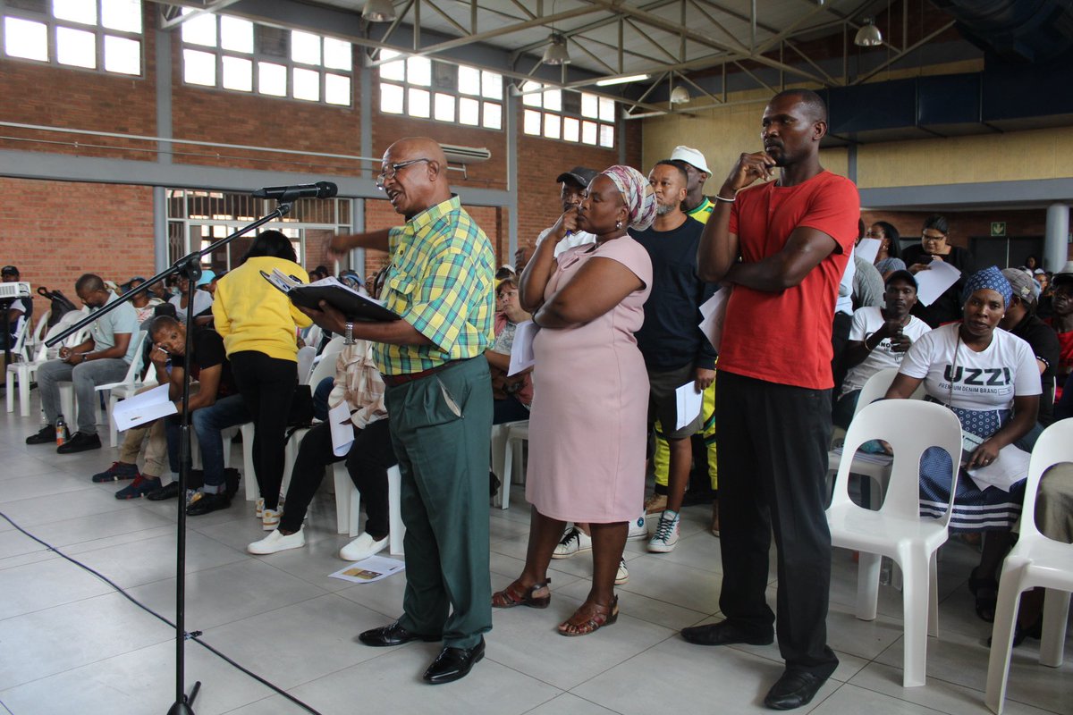 JoburgChiefWhip's tweet photo. We attended the CoJ’s Integrated Development Plan (IDP) &amp; Budget public consultation session in Rabbie Ridge, Region A, today. These sessions are aimed at ensuring 
that, through collaboration, the City develops an IDP that reflects the residents’ needs &amp; desires. 
#JoburgIDP2024 https://t.co/vKWSoLFS0t