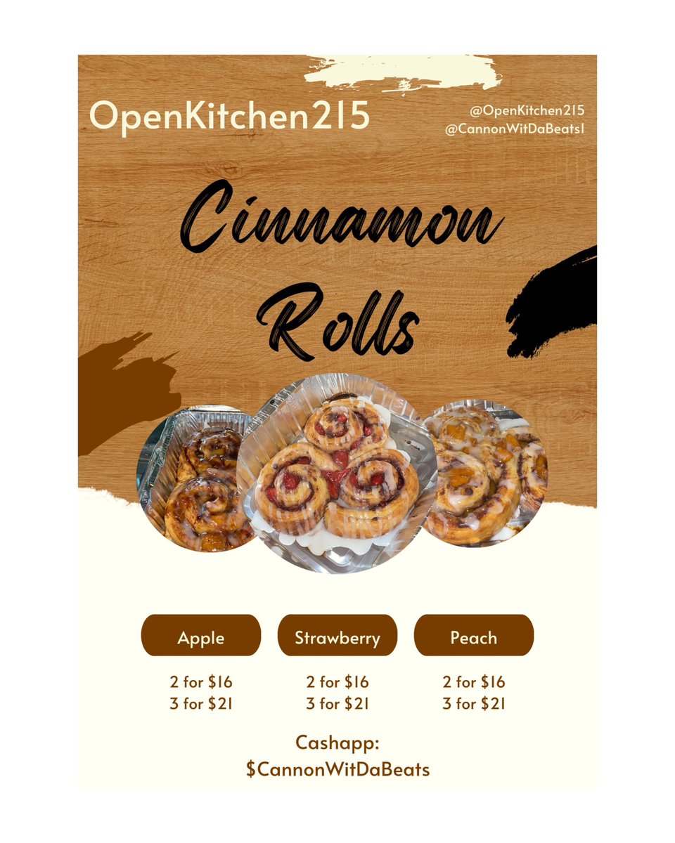 CannonBeats215's tweet photo. If you don’t order your food today, you won’t have it tomorrow. Call, text, DM, send a smoke signal. Back open tomorrow. #ChefCannon #OpenKitchen215 https://t.co/ZnTGRwjYMC