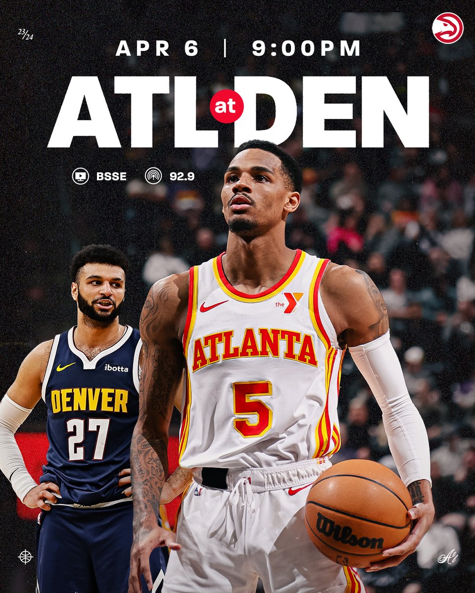 Mile High Hoops 🏔️ 🆚 @nuggets ⏰ 9 PM ET 📍 @BallArenaDenver 📺 @HawksOnBally 📻 @929TheGame