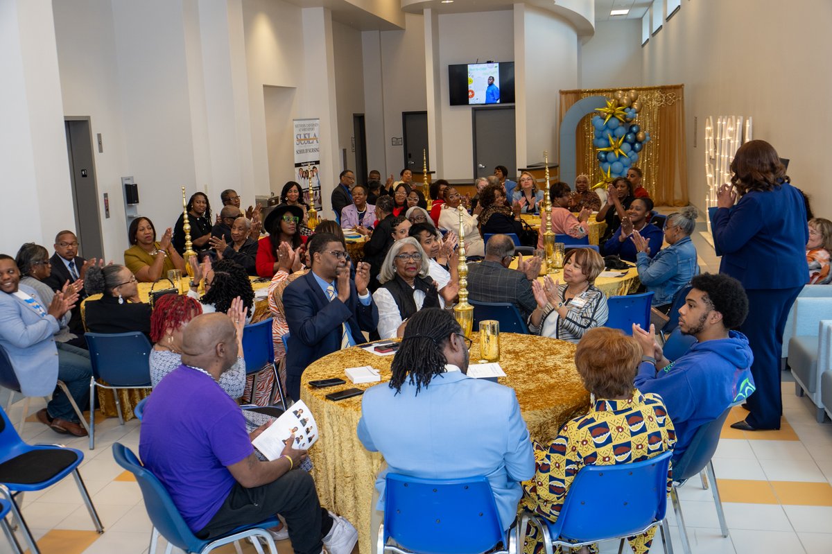 Dr. Aubra Gantt, Chancellor of Southern University at Shreveport celebrated team members for their years of service from 5 - 40 with an awards ceremony and brunch as part of their Founders' Month celebration. Click here to find your place on our team. ow.ly/uEY150R9LGr