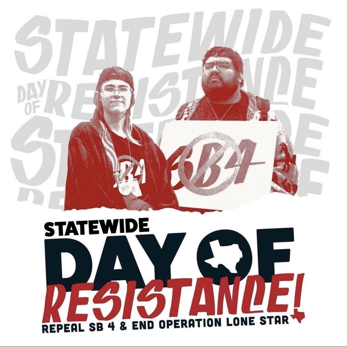 SB4 and OLS are not solutions, they're fueling injustice. We stand for equality and justice for all #WeWillResist
#NoSB4 #SB4 #StopSB4 #EndOperationLoneStar
#KnowYourRights #StopMilitarization #EndBorderMilitarization #HumanRightsMatter
#CommunityOverCriminalization