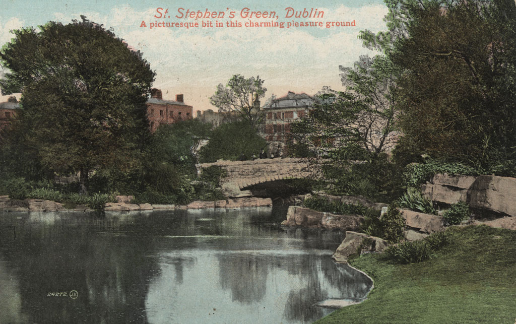 Sunday's were made for lie-ins and walks around parks. 📷 St Stephen's Green, Dublin, Postcard Collection, Dublin City Library and Archive