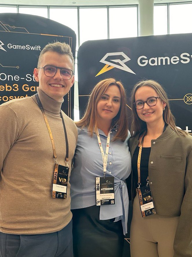 weronikow's tweet photo. Networking na @InvestCuffs ✌️

Dzięki za wszystkie ciekawe rozmowy i frekwencję na stoisku @GameSwift_io https://t.co/zdPUfsyCVv