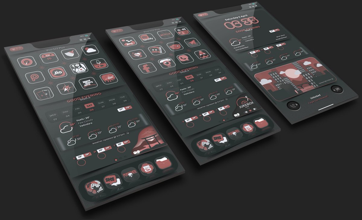 shael_vaghela's tweet image. My Home Screen
AE @Attairdu57slm
Weather @kleinmone
Status bar @FaridFs14
Icon by @SynchronizerD &amp;amp; @Greg45120 
IOS Home Screen &amp;amp; Lock Screen by @SynchronizerD Recreate in Android &amp;amp; All Widget made by me
Lock Screen Widget @wigebox
Template @TeboulDavid1 @nalankang1 @glrvod
#KLWP