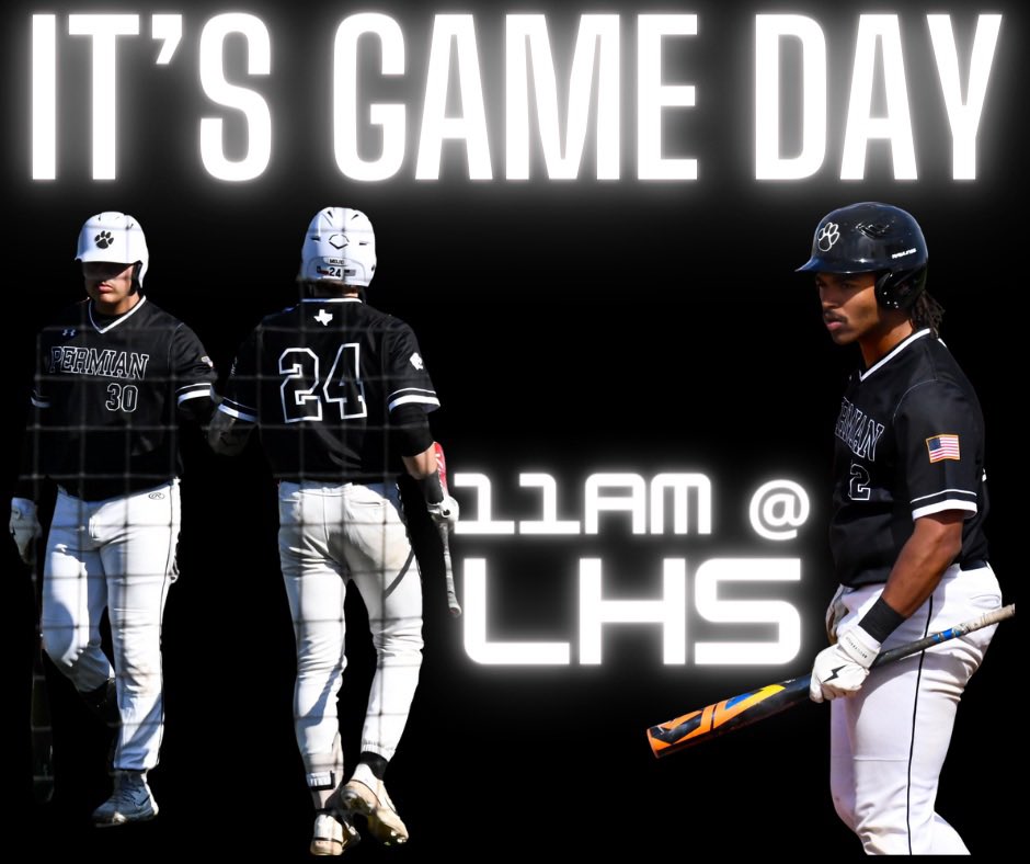 IT’S GAME DAY!!
<a href="/MOJO_HARDBALL/">PERMIAN BASEBALL</a> 

‼️TIME CHANGE‼️

Game 3️⃣ of the LHS series TODAY
💨 11:00AM
📍Ernie Johnson

🎟️👇🏼
midlandisd.net/Page/31982