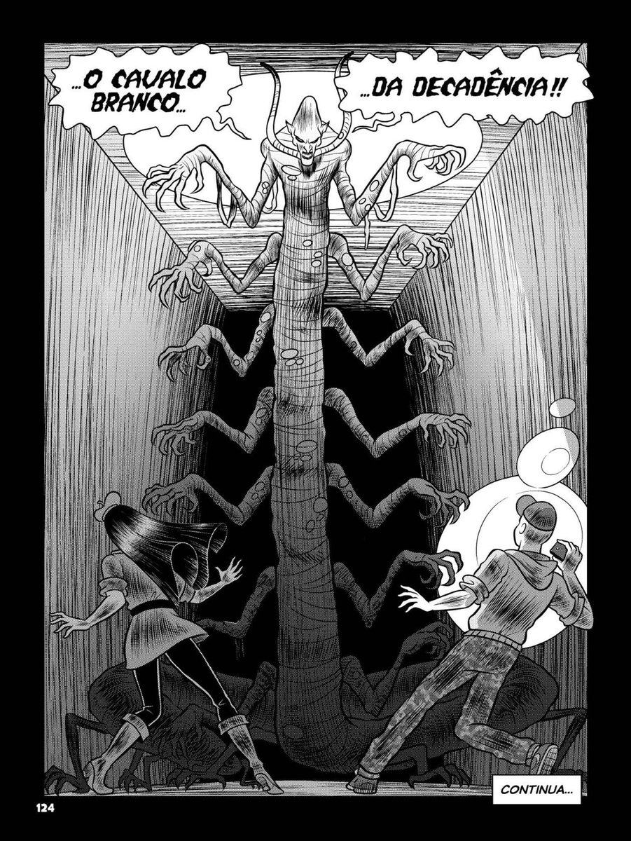 EraserBoy7's tweet photo. Turma da Mônica jovem possui cenas fortíssimas de gore (e provavelmente essa cena tenha referência a centopeia humana) https://t.co/Clh3KCIna8