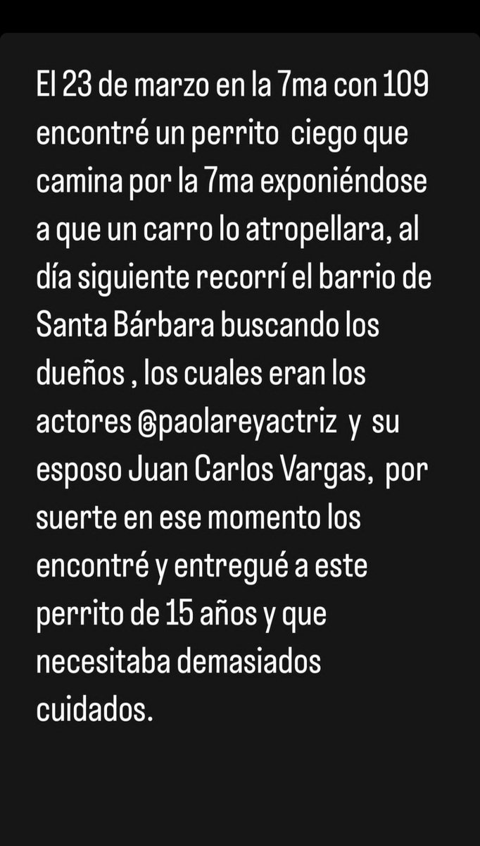 valbunnybaby's tweet photo. Cómo así que Paola Rey @PAOLAREYACTRIZ y su esposo Juan Carlos Vargas, son dueños de un Bulldog francés ciego y sordo que ya han dejado escapar DOS VECES y la gente lo ha tenido que rescatar en la calle????????

Si no son responsables, pues no tengan mascotas. https://t.co/FoxtS1vxfF