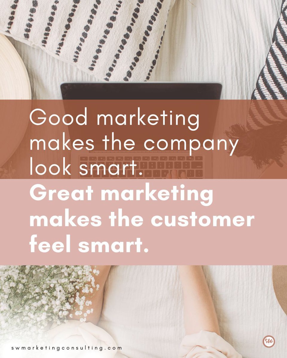 Good marketing? 

It makes the company seem clever. But great marketing? It makes you feel like a genius.🌟

#MarketingGenius #MarketingMastery #AdCampaigns #StrategicAdvertising #BrandInnovation #AdvertisingInsights #MarketingGuide #ElevateYourBrand #CreativeAdvertising