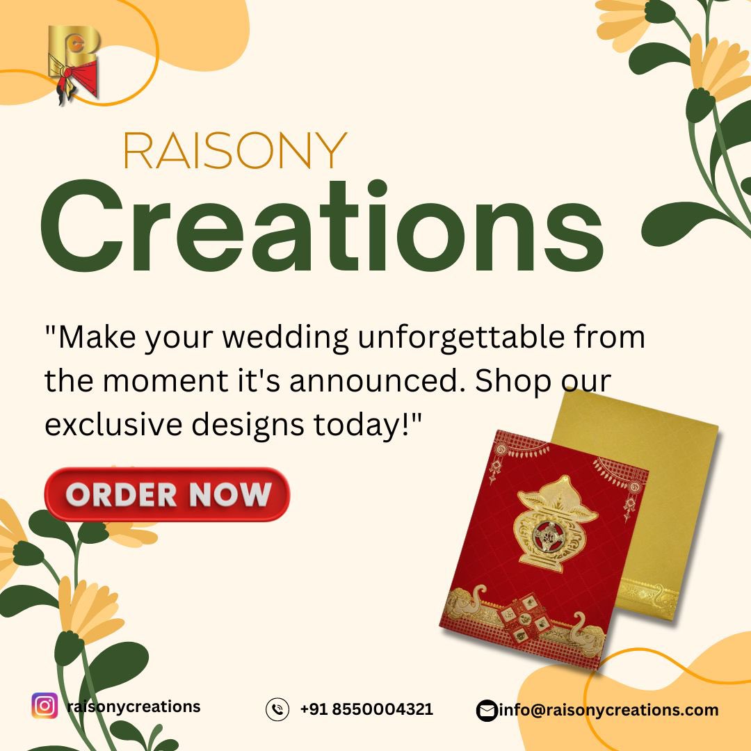 Raisonycreation's tweet photo. Our regal invitation cards present your personal tastes as well as the resonance of our Indian weddings.
.
.
.
https://t.co/3uCLM5mZQX
.
.
#raisonycreations #invitation #invitehealth #invitetravel #invitationtocreate #custominvitations #inviteret #invitedesign #weddingcards https://t.co/wpEwnfrSIy