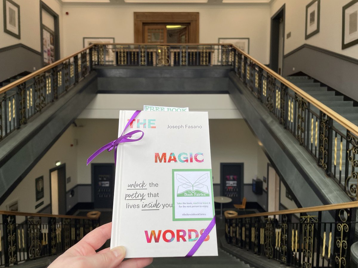 The Book Fairies are sharing copies of #TheMagicWords by #JosephFasano! This engaging book aims to unlock the poetry that lives inside of you… Who will be lucky enough to spot one? #ibelieveinbookfairies #TBFMagicWords #TBFEbury #BookFairyPoetry #Poetry  #Edinburgh