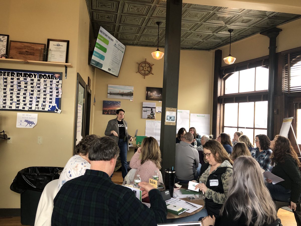 We are ⁦@hornrunbrewing⁩ in #Eastport talking with Washington County #Teachers about the #TeachMaineCenter #byteachersforteachers ⁦@mdoenews⁩ ⁦@marcusmrowka⁩