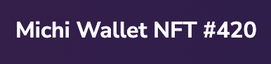Yep I'm NFT 420 on <a href="/MichiProtocol/">Pichi Finance</a> 😎