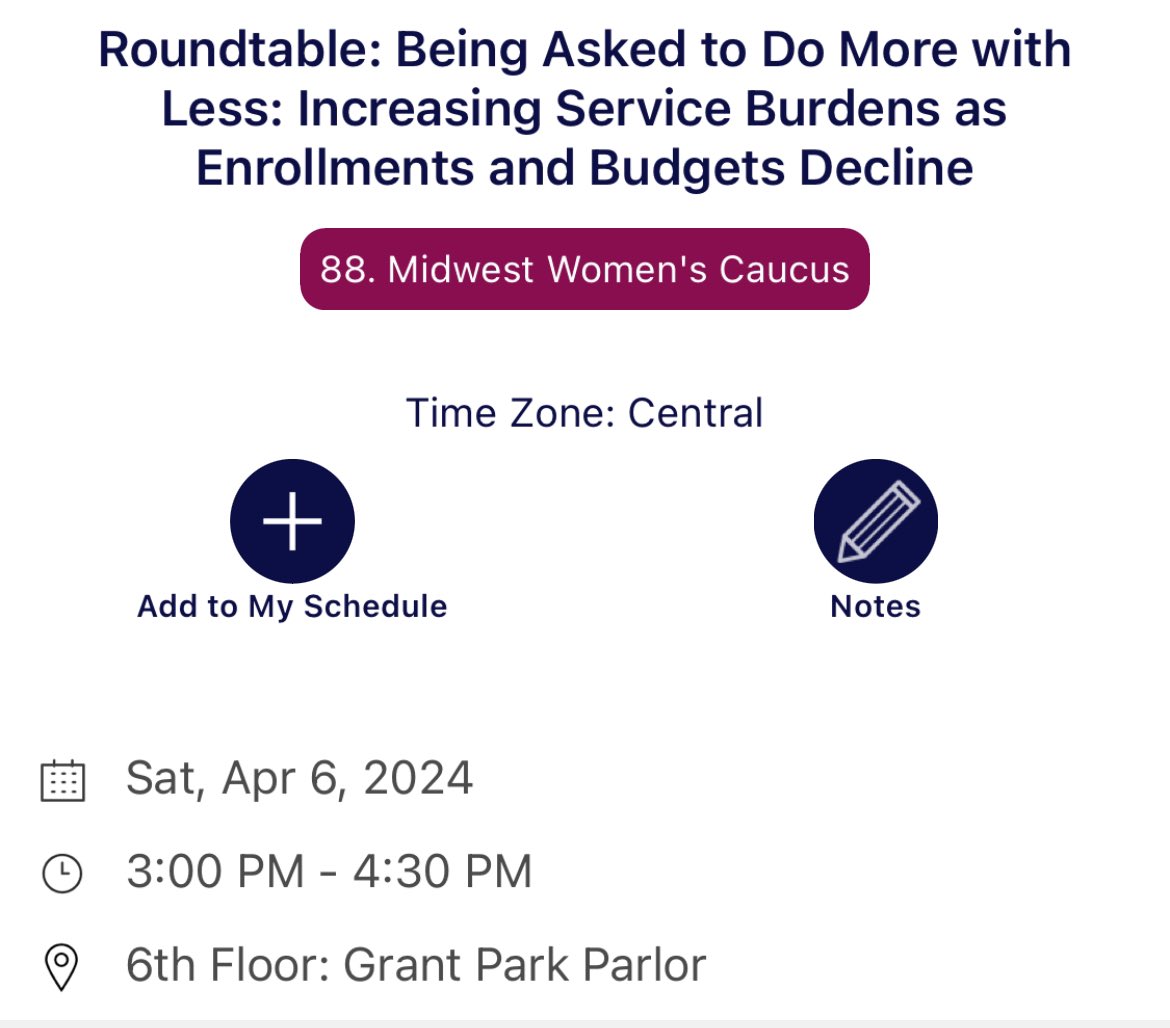 Today we have a roundtable on service and how service requirements change, especially as departments condense or reorganize. Join us today at 3:00 in the Grant Parlor Park on the 6th Floor.