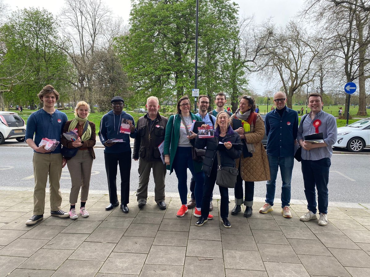 Labour_Business's tweet photo. @LondonLabour out in force today working hard to secure another win for the only candidate worthy of being London Mayor @SadiqKhan. Great to see Labour Business’s own @emilywallace25 supporting the Clapham team. #May2nd #Sadiq4Mayor https://t.co/NZsEtUYi88
