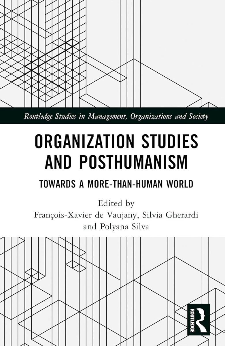 🌐  Out yesterday! "Organization studies and posthumanism: towards a more than human world" <a href="/routledgebooks/">Routledge Books</a>: amazon.fr/Organization-S… Following #OAP2022 at <a href="/SFSU/">SF State</a> and <a href="/Stanford/">Stanford University</a> #posthumanism #toohuman