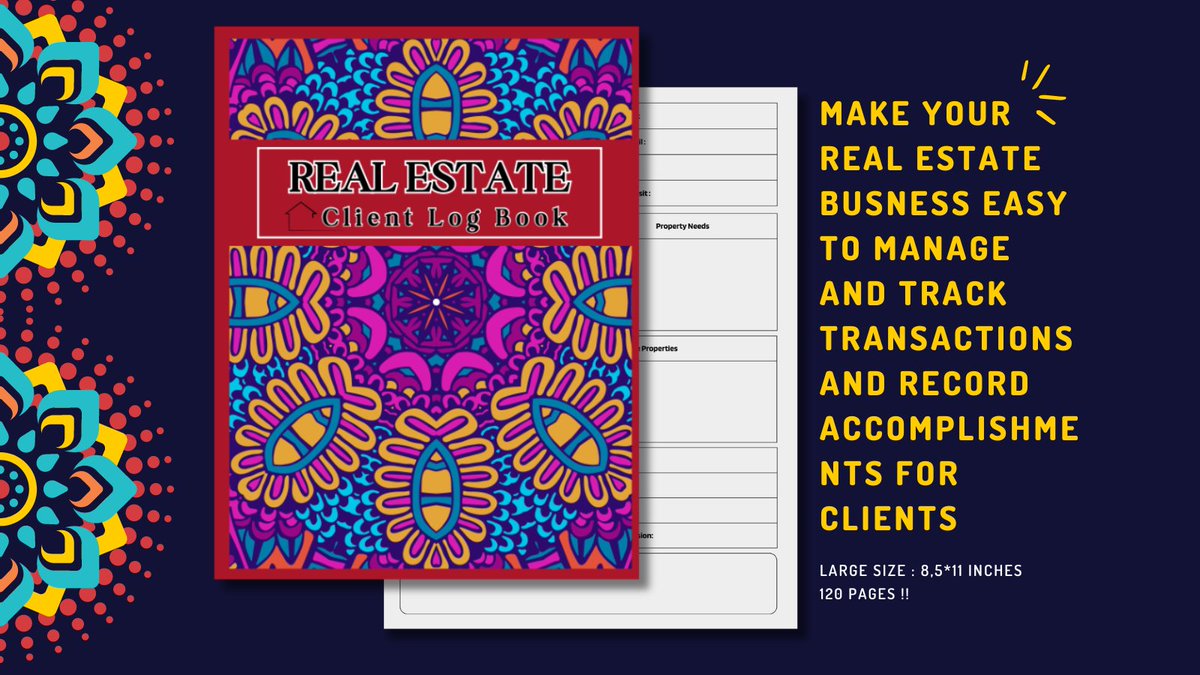 Real estate client portfolio management book :)
amazon.com/dp/B0CZKVBB2B
#books #planner2024 #Business #realestateinvesting #logbook #ESTATE #client