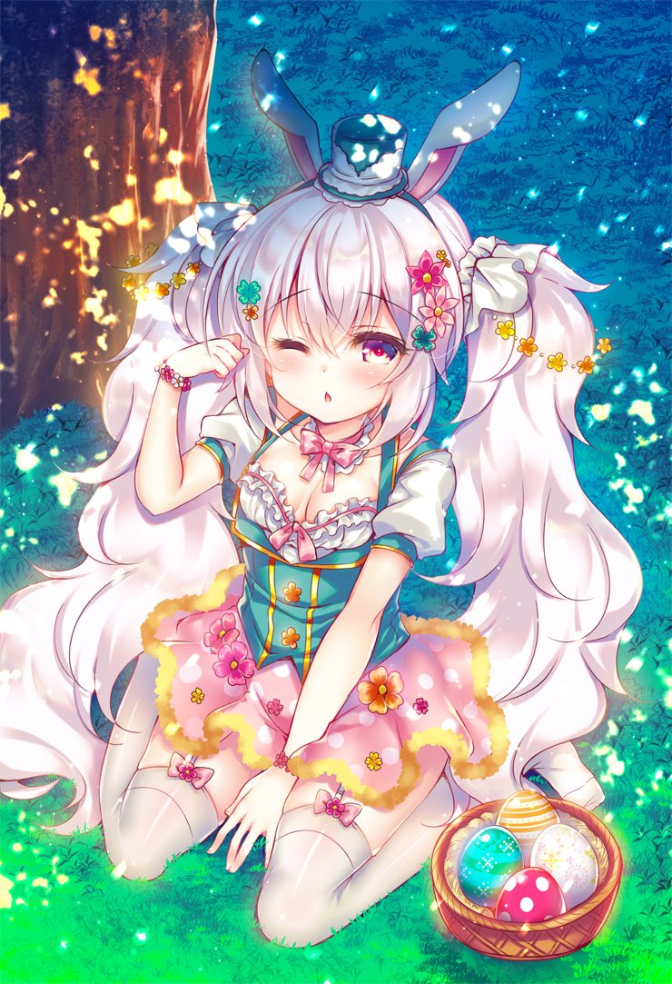 バニー🐰イースター🥚ラフィーちゃん💕
#対になってる絵をあげる 