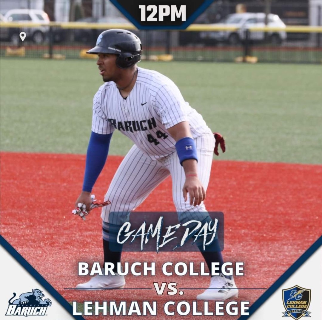CUNYAC baseball schedule begins today with a doubleheader at Lehman College! #BaruchBaseball #d3b @BaruchBearcatAD @CUNYAC ⚾
