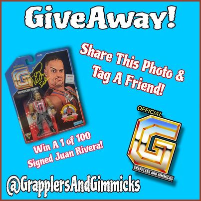 🚨#GG GIVEAWAY🚨 It's #WrestleMania weekend, so how about we giveaway a signed 1/100 @SavioVega figure to celebrate?!! All you need to do for a chance to win is: 🔄RT this post 🗣️Tag a friend One lucky winner will be drawn at random after night 2's main event! Good Luck!